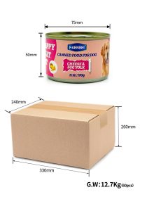 Canned dog food 170g-e